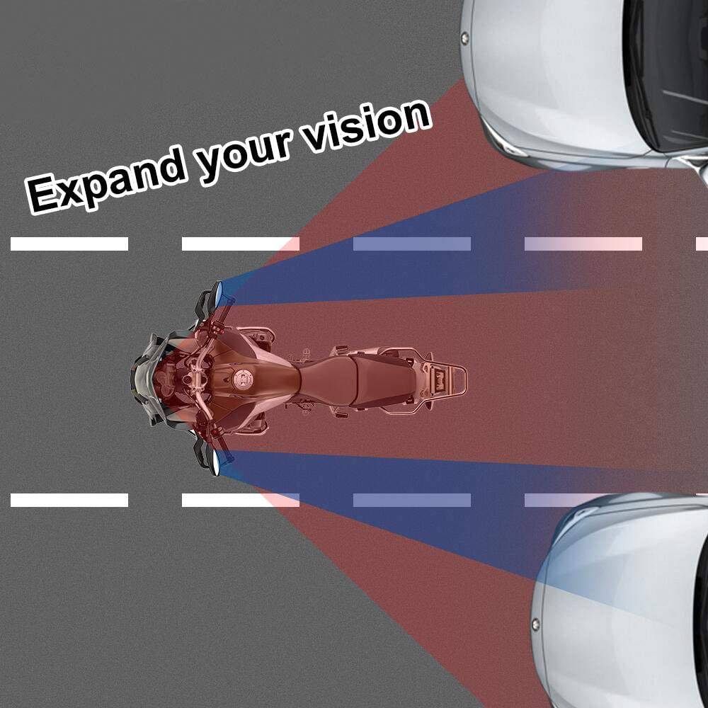 RideLyf - Motorcycle Windscreen Wide Angle Blind Spot Mirror