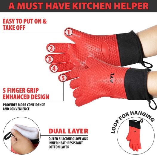 Silicone Cooking Gloves