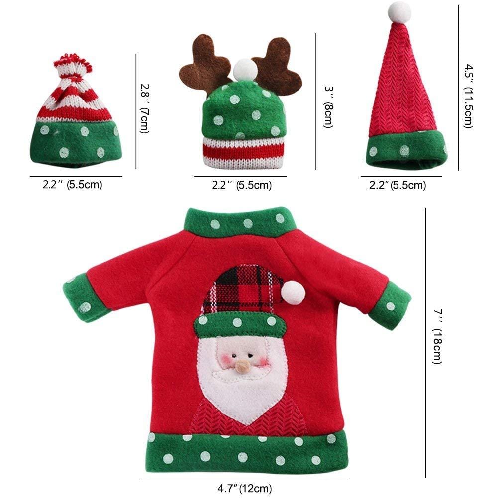 Ugly Sweater Christmas Wine Bottle Cover (3 Sets)