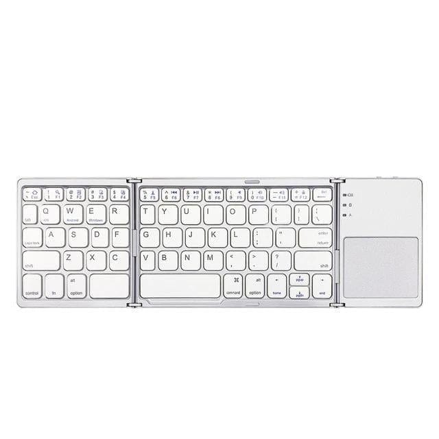 KeyFold - Foldable Wireless Bluetooth Keyboard With Touchpad