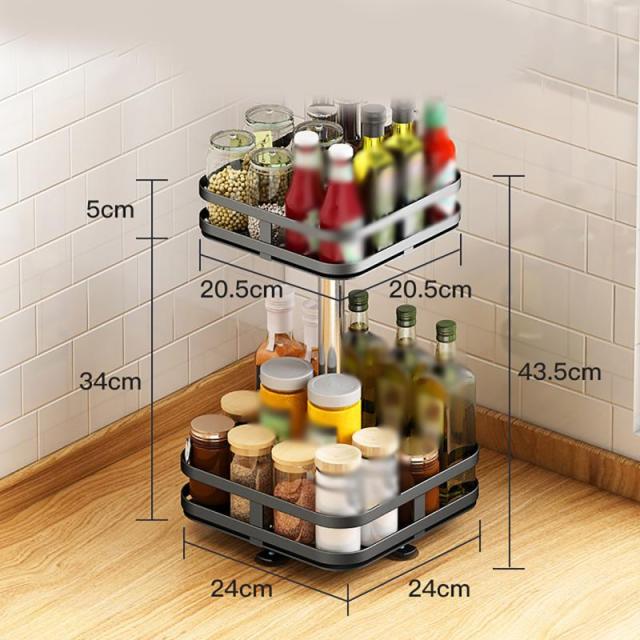 Turntable Rack - 360 Degree Rotatable Spice Rack