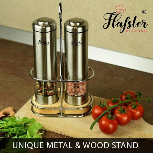 Electric Salt & Pepper Grinder Set