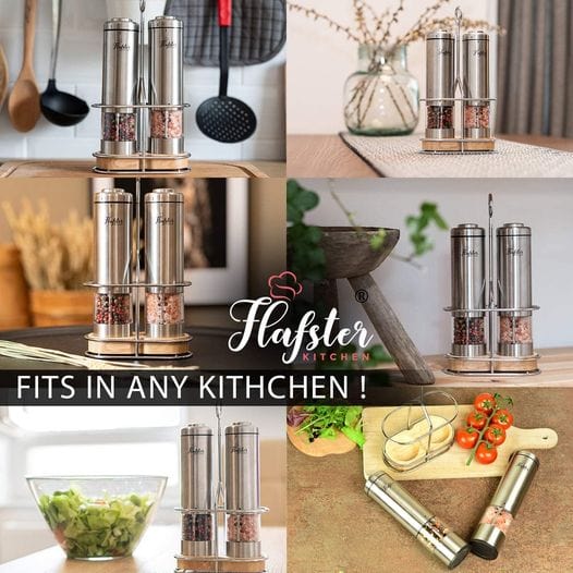 Electric Salt & Pepper Grinder Set