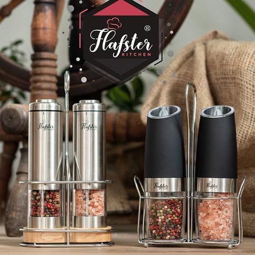 Electric Salt & Pepper Grinder Set