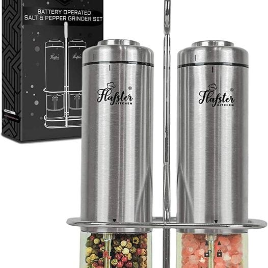 Electric Salt & Pepper Grinder Set