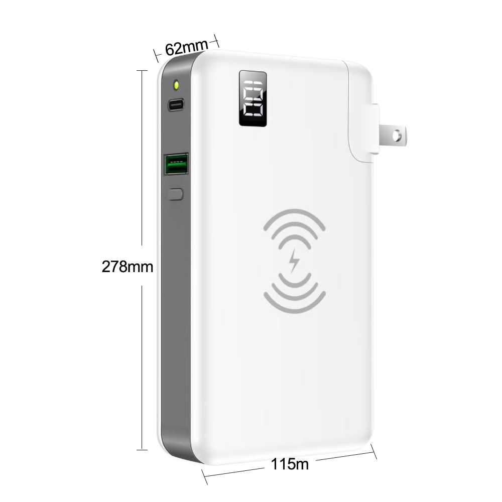 PowerPad - 3 In 1 Wall Charger and Wireless Power Bank Station