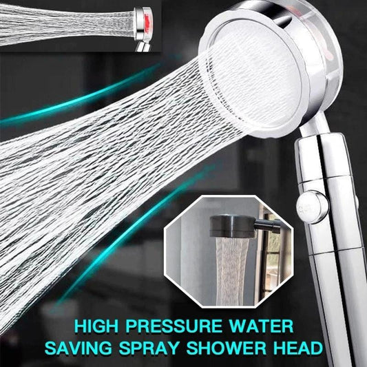 TurboSpray - High Pressure Shower Head With Propeller