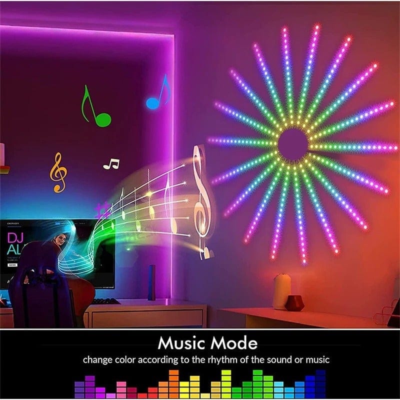 PyroSpark - Fireworks Led Strip Light With Music Control