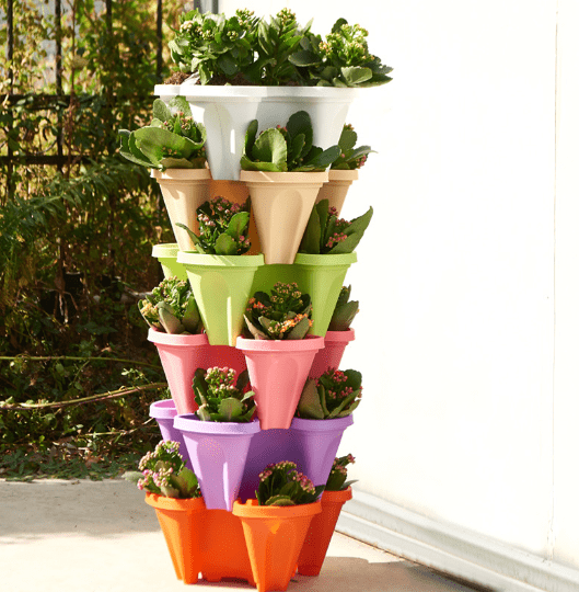 TowerGarden - 5 Tier Stackable Planter Set