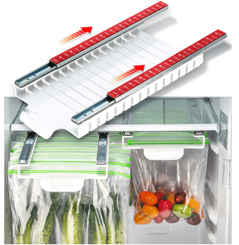 ZipSlider - Ziploc Slide Out Fridge Organizer