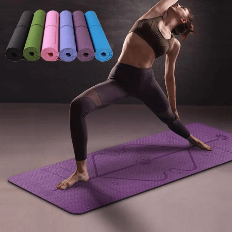 YogieRight - Yoga Mat With Correct Alignment System