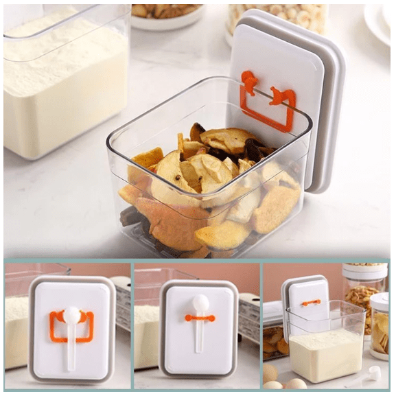 PushNPop Multi-functional Airtight Food Container