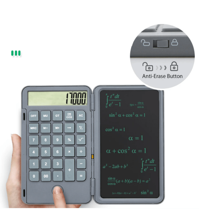 CalcuPad - Calculator With Integrated Smart LCD Notepad