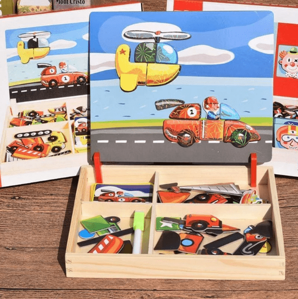 3D Matching Wooden Puzzle Box