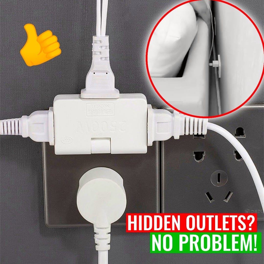 MultiPlug - 3 in 1 Rotatable Socket Converter