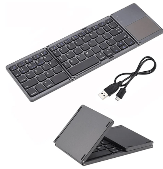 KeyFold - Foldable Wireless Bluetooth Keyboard With Touchpad