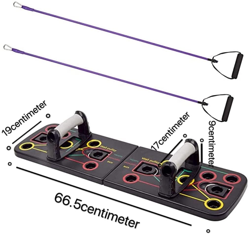 FitBoard - Push Up Board With Resistance Bands