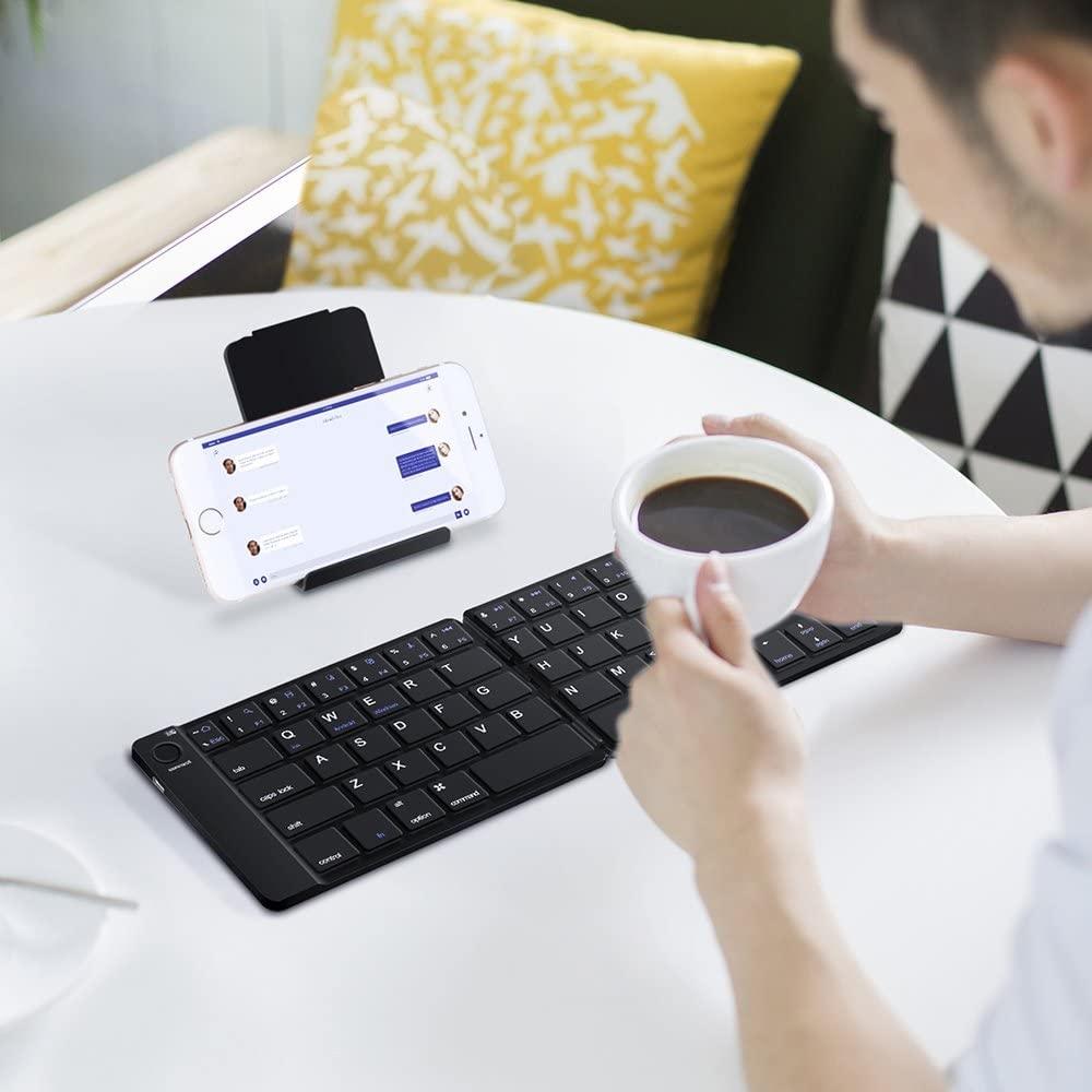 KeyFold - Foldable Wireless Bluetooth Keyboard With Touchpad