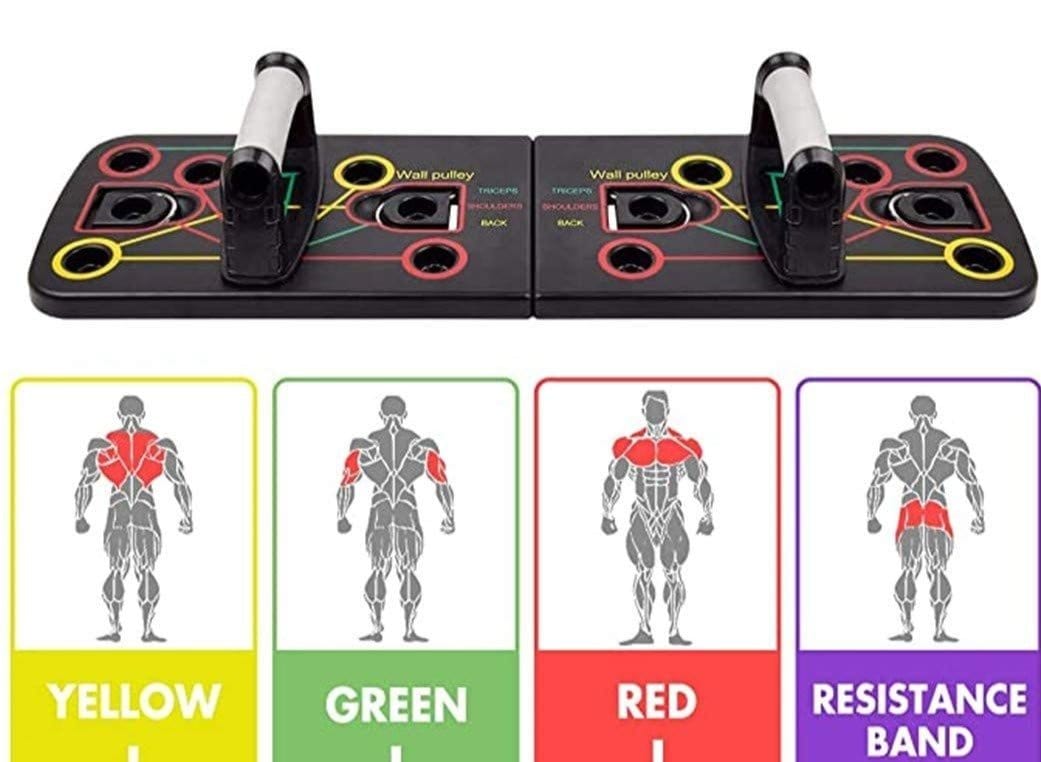 FitBoard - Push Up Board With Resistance Bands