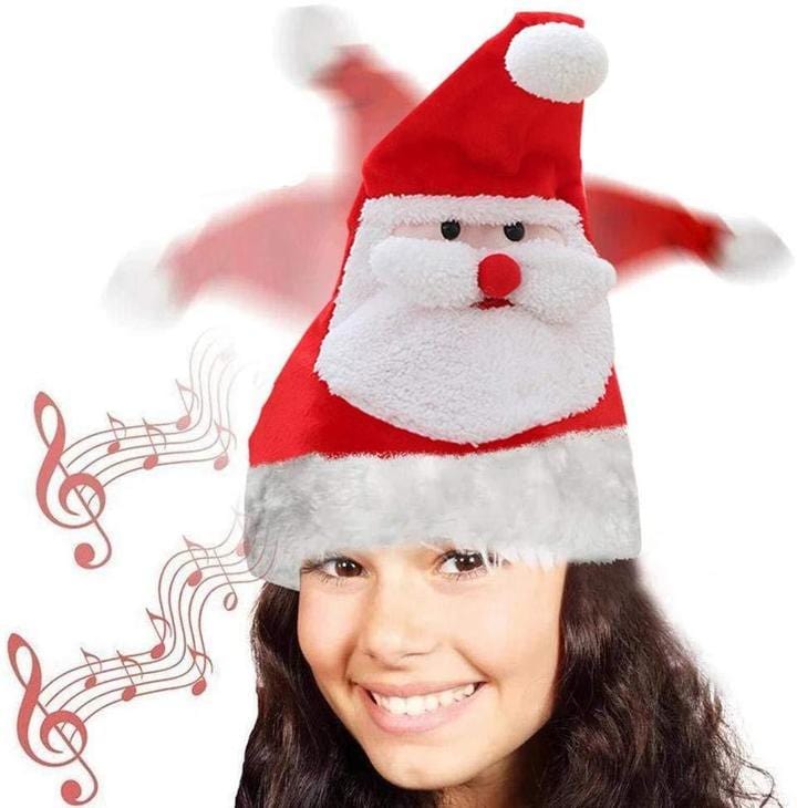 Lighted Dancing & Singing Santa Hat