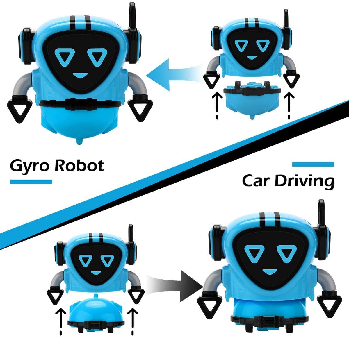 GyroBot - Multi-Action Transforming Gyro Force Robot Toy