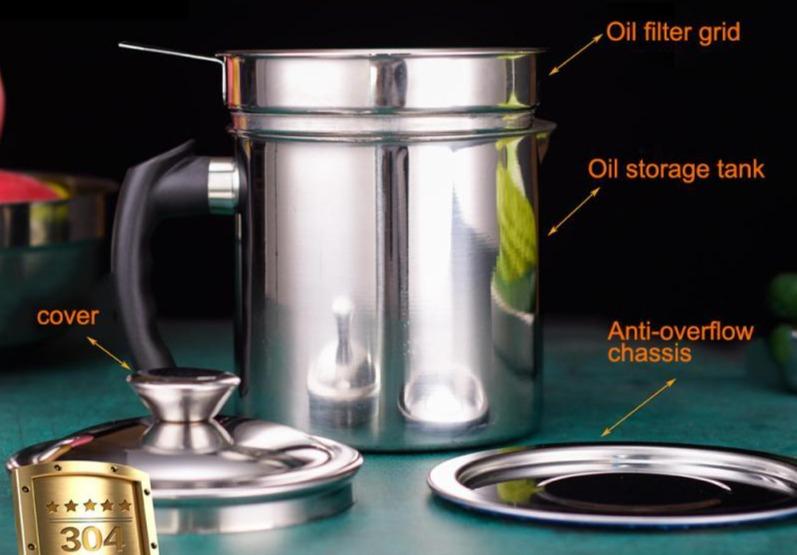 Oil Saver - Stainless Steel Oil Filter Pot