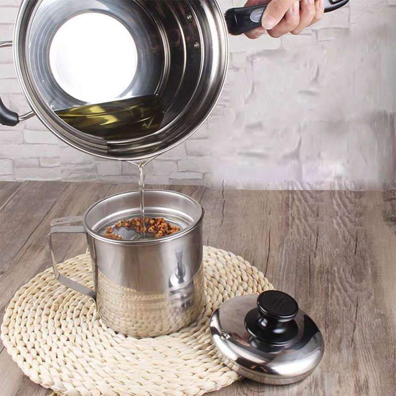 Oil Saver - Stainless Steel Oil Filter Pot