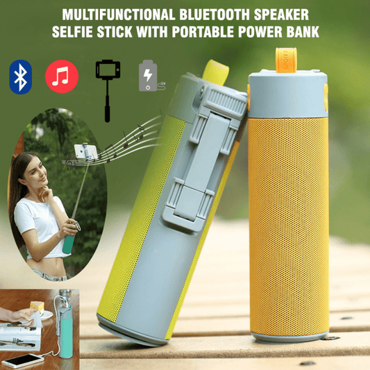 Smart Can - Multifunctional Wireless Speaker, Power Bank, Selfie Stick and Phone Mount