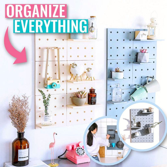 PegNRack - Customizable Peg Board Storage Rack Organizer