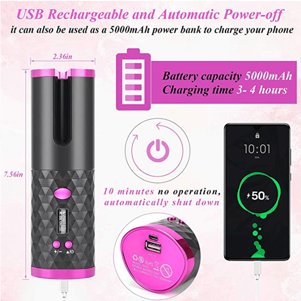 Curler Can - Portable Wireless Automatic Hair Curler