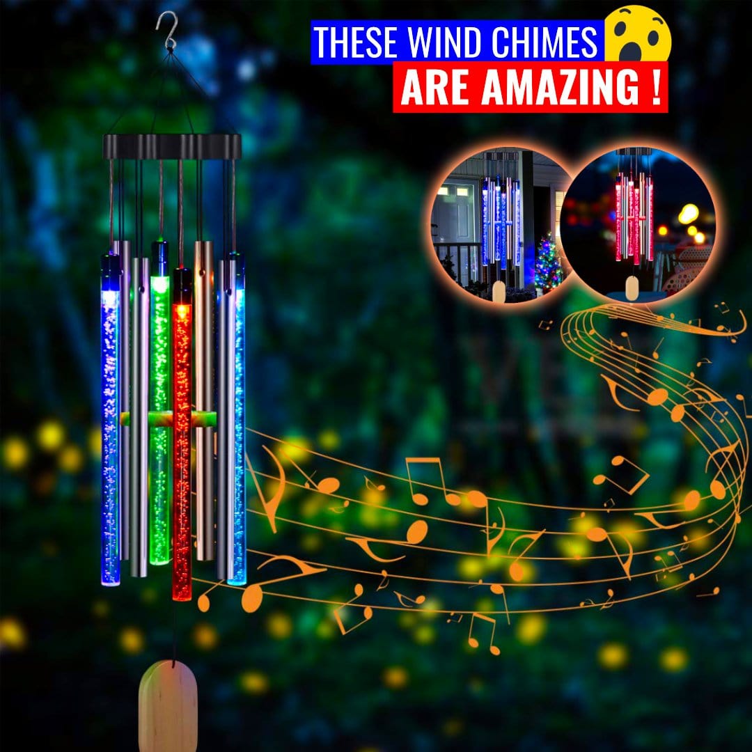 ChimeMagic - Solar Powered LED Windchimes