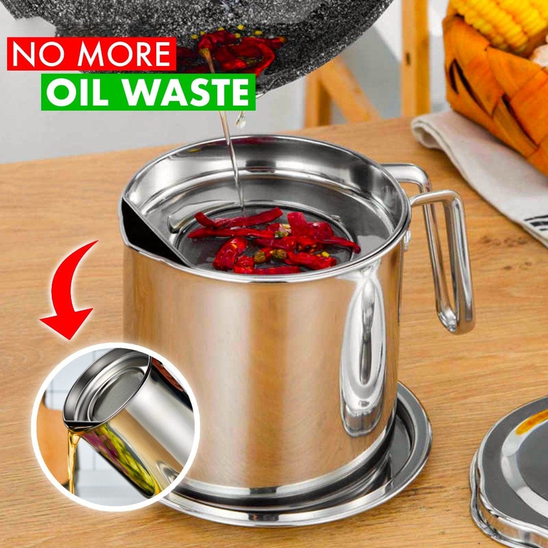 Oil Saver - Stainless Steel Oil Filter Pot