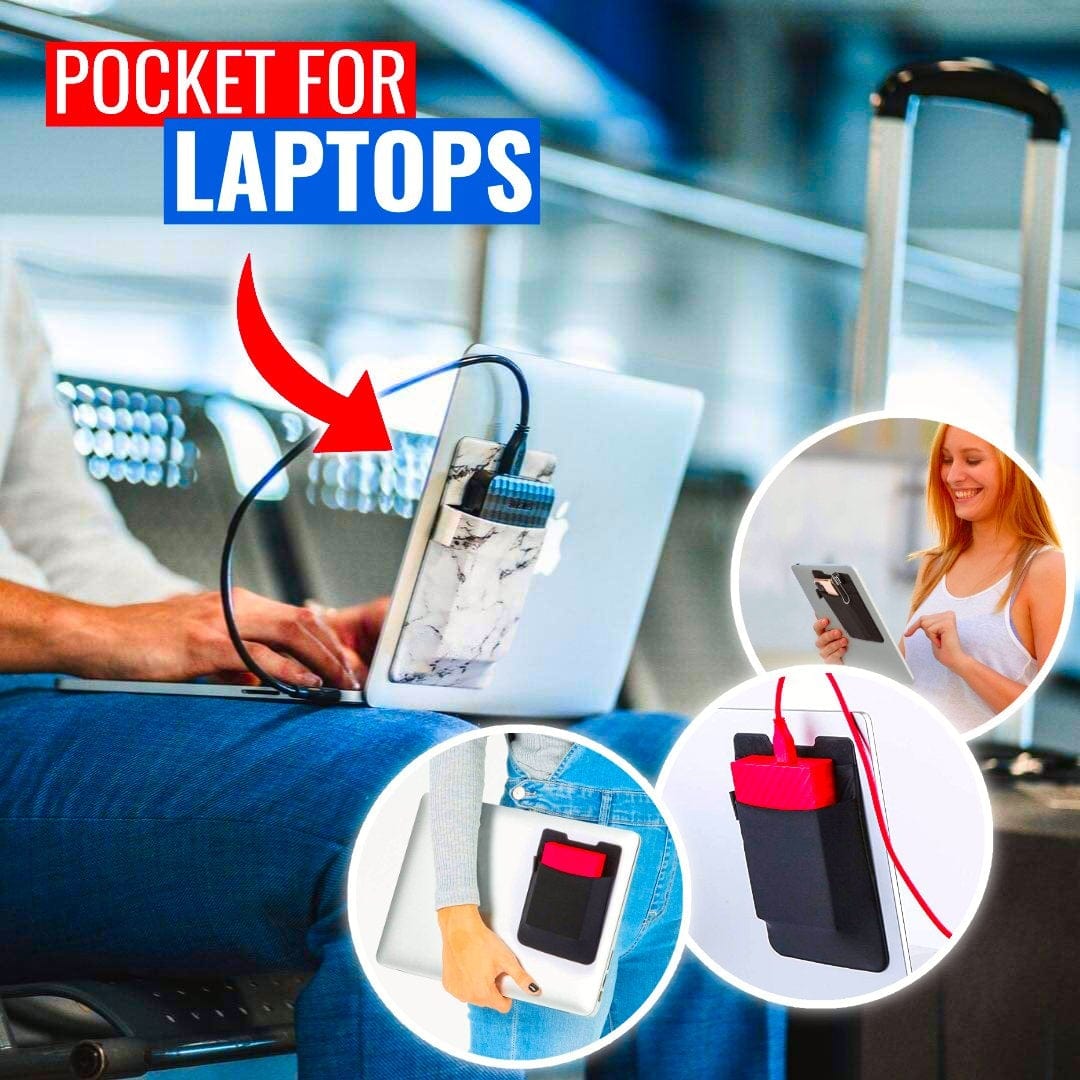 LapPocket - Adhesive Laptop Back Storage Bag