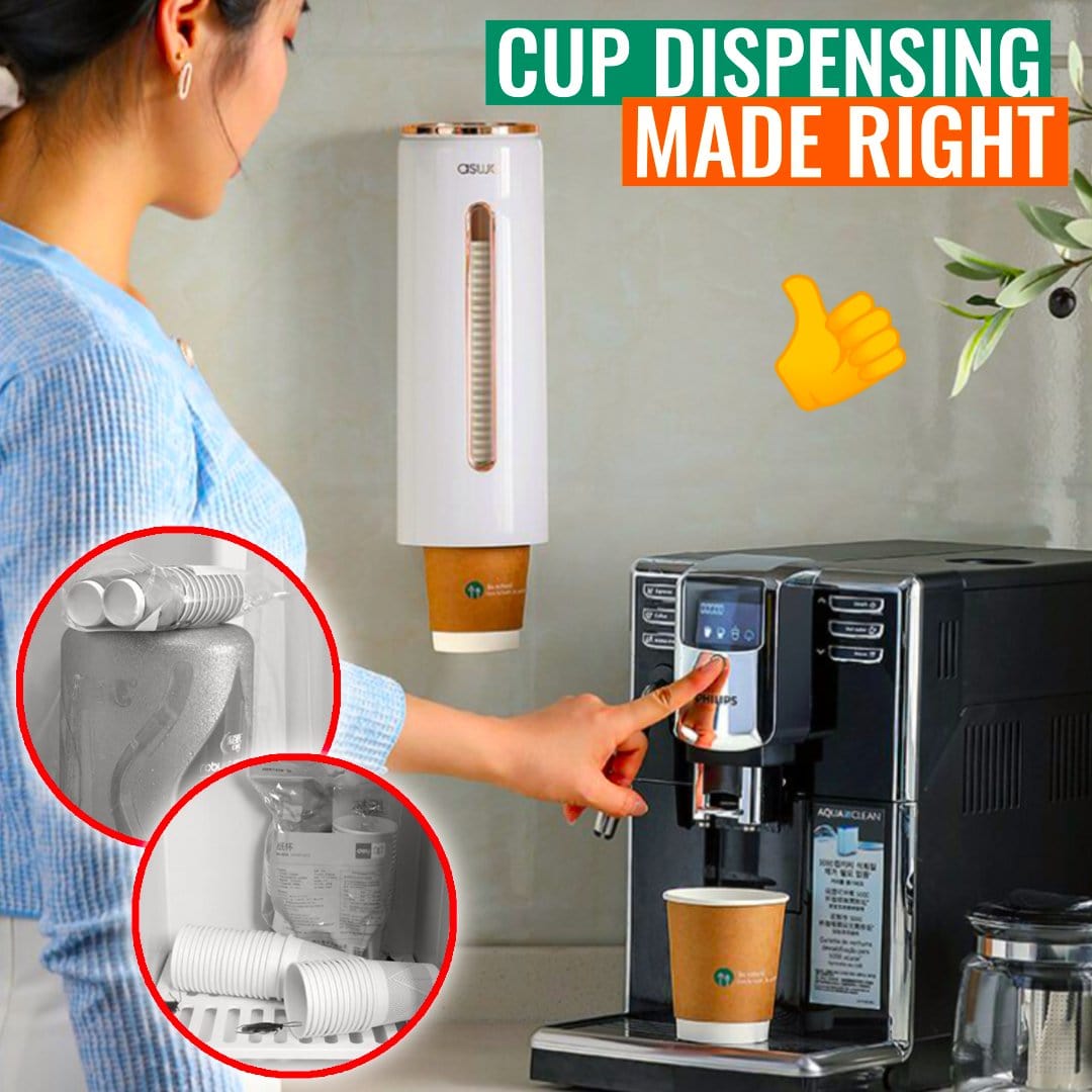 CupDrop - Wall Mounted Automatic Disposable Cup Dispenser