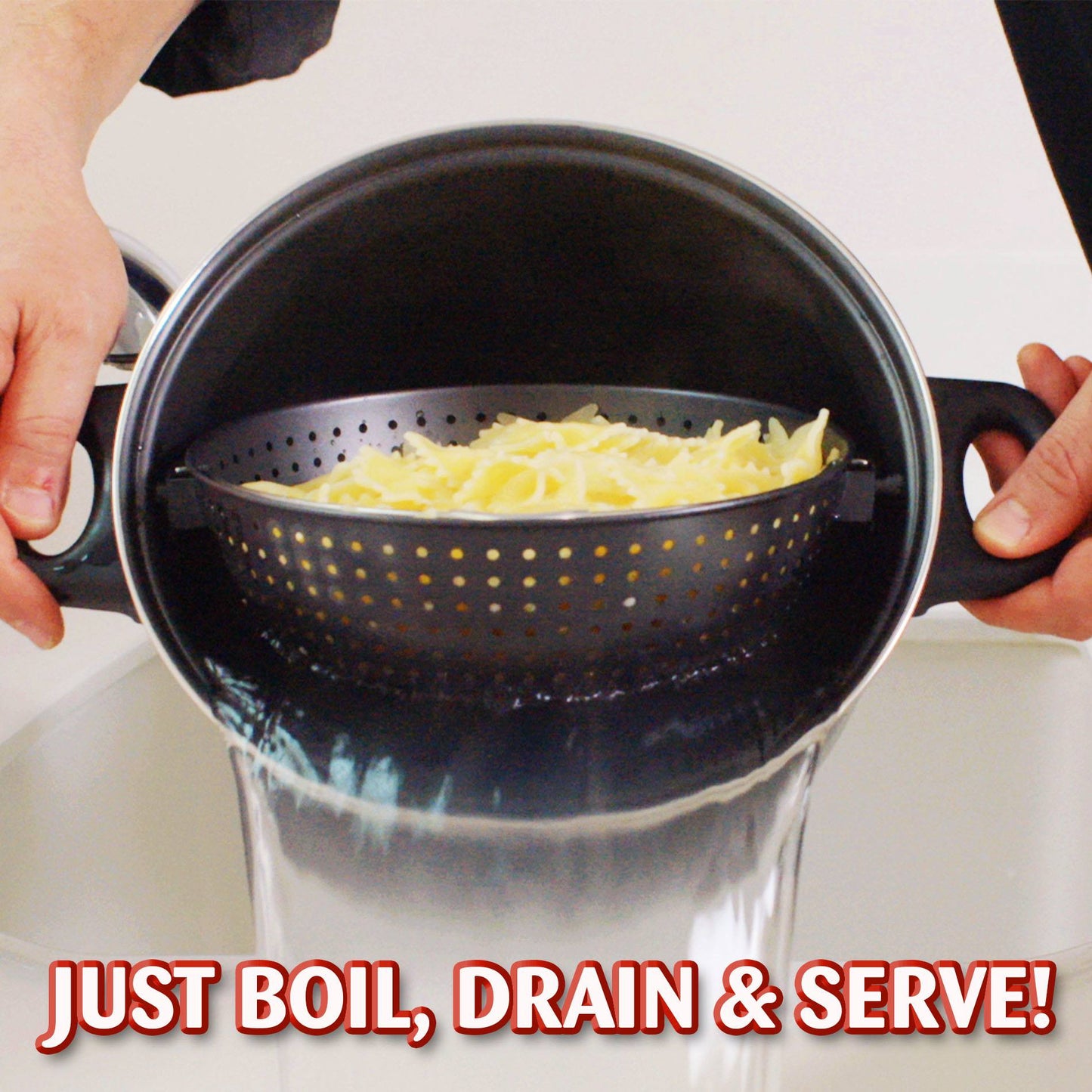 StrainPot - Cooking Pot with Built-In Strainer