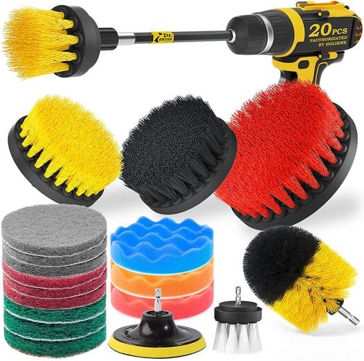 Drill Brush Attachments Set