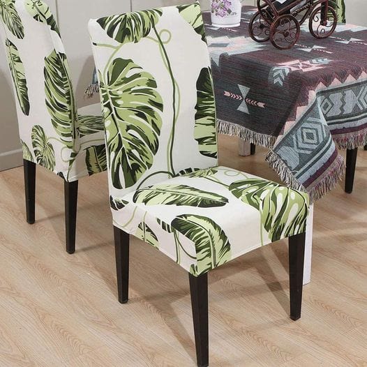 6 Pack Printed Dining Chair Covers