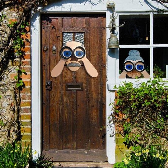 Lookouts - Nosy Old Neighbors Fence Art