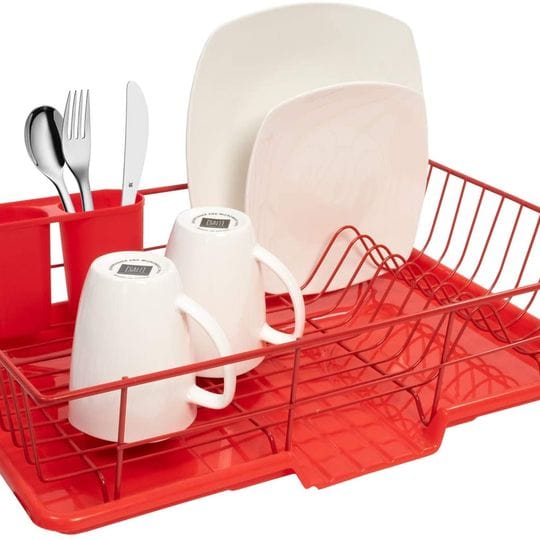 Dish Drainer Board and Utensil Holder