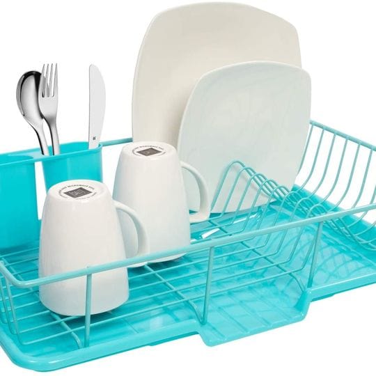 Dish Drainer Board and Utensil Holder