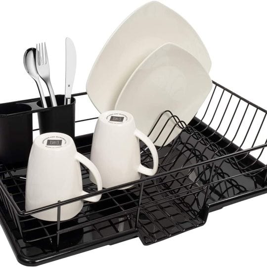 Dish Drainer Board and Utensil Holder