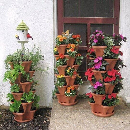 TowerGarden - 5 Tier Stackable Planter Set