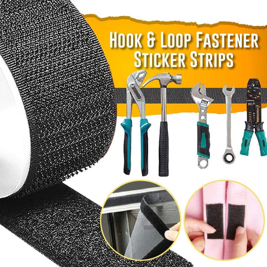 StickOn - Self Adhesive Hook & Loop Fastener Sticker Strip