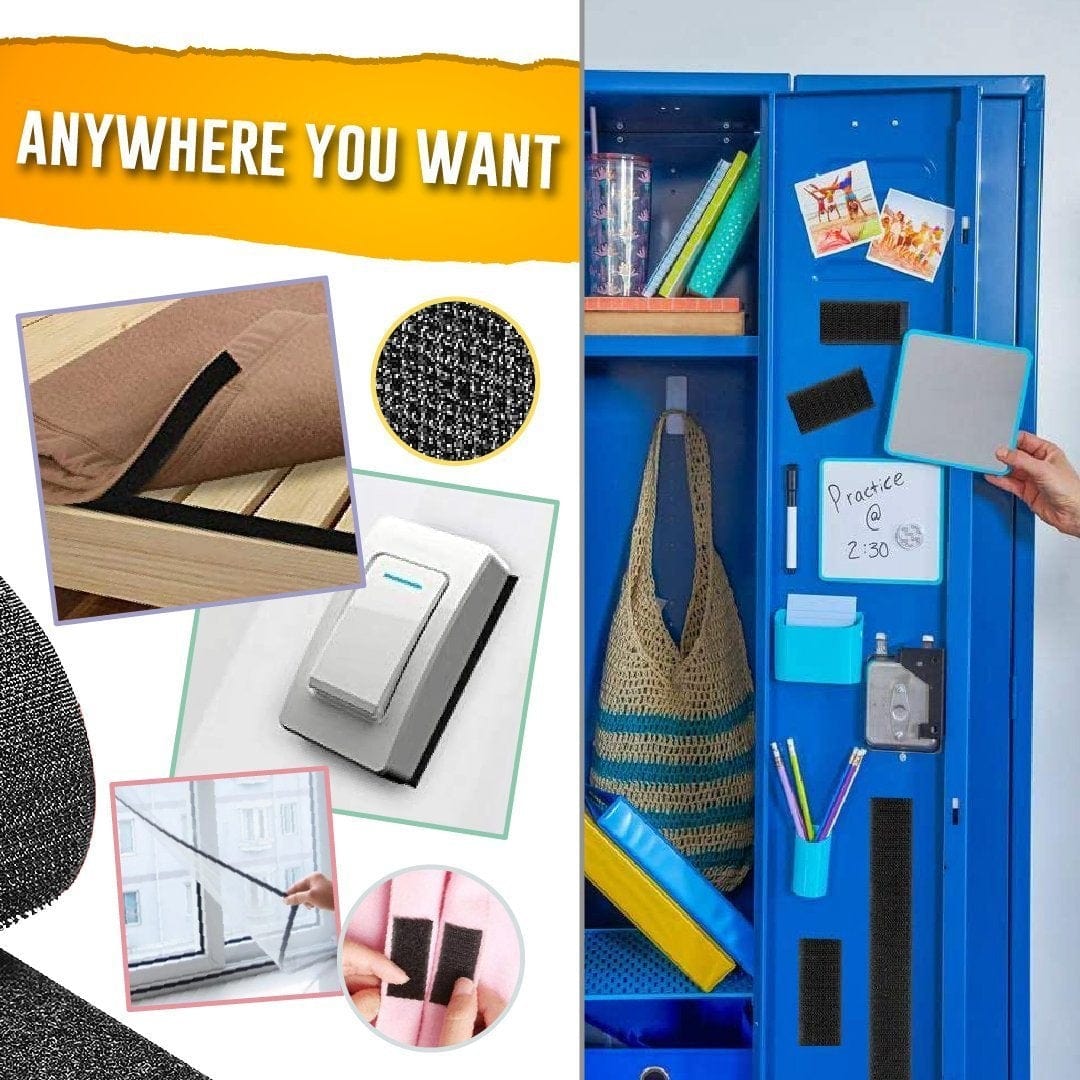 StickOn - Self Adhesive Hook & Loop Fastener Sticker Strip