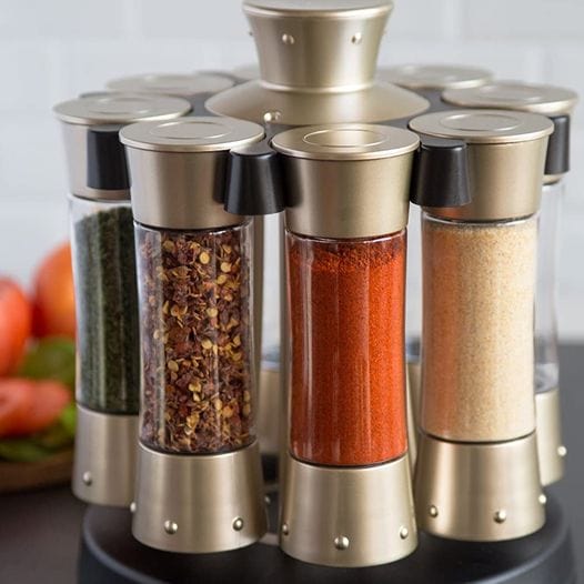 Auto-Measure Spice Carousel Jars