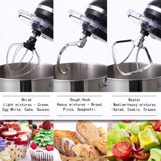 Kitchen Electric Mixer w/ Dough Hook