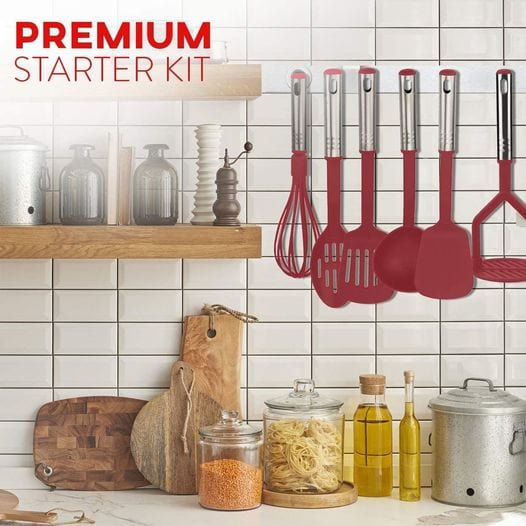 Nylon and Stainless Steel Utensil Set