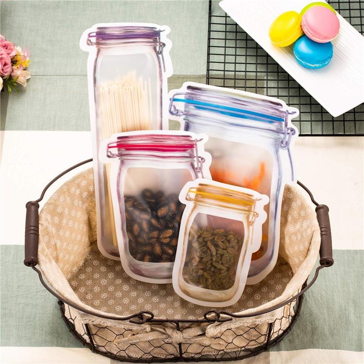 Mason Jar Zipper Bags