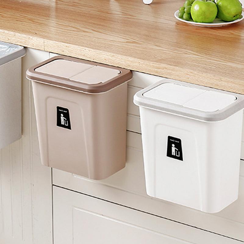 Push Lid Trash Bin