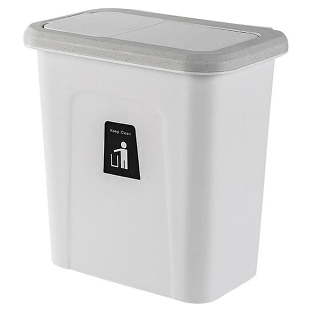 Push Lid Trash Bin